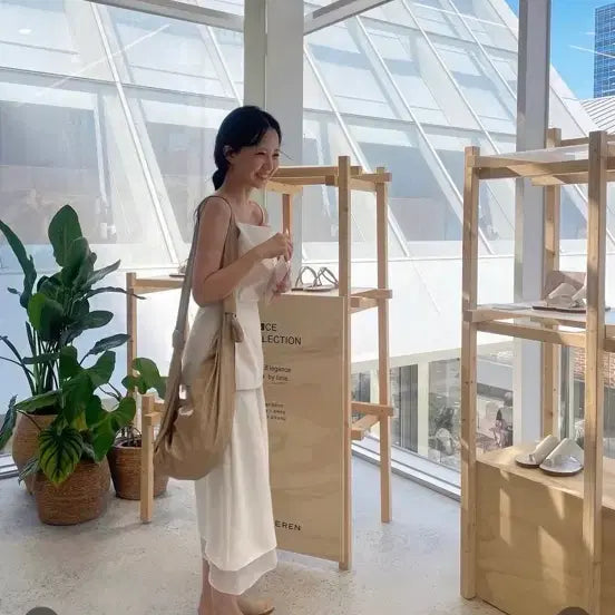 [BUNJANG] Influencer White Long Skirt / 인플루언서 화이트 롱 스커트