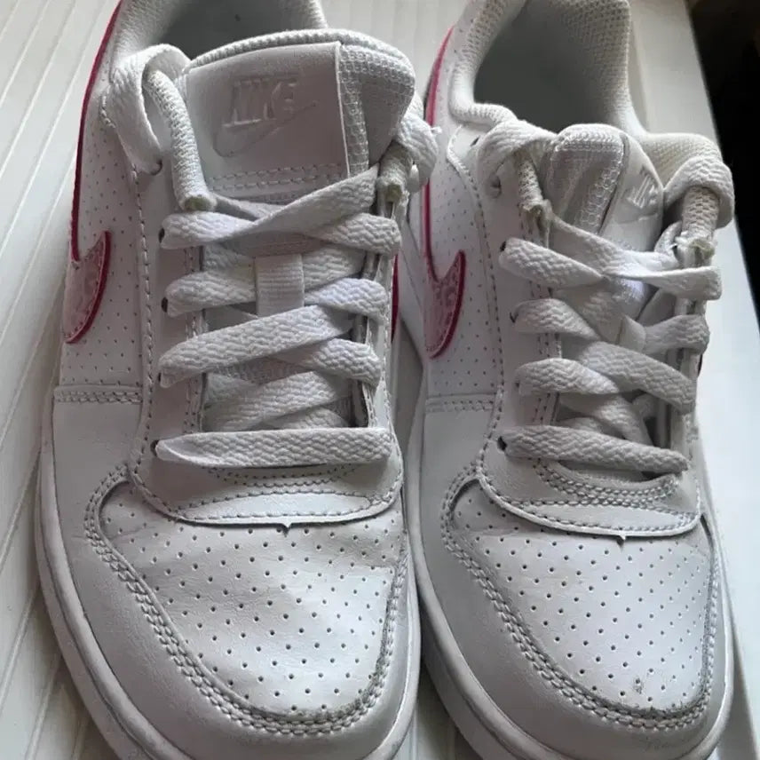 [BUNJANG] Nike Court Borough 225 White Pink Sneakers / 나이키 코트 버로우 225
