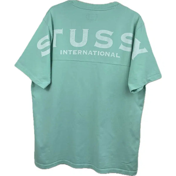 [BUNJANG] Stussy International Back Logo T-Shirt - Mint, Size L / [L] 스투시  인터네셔널 백로고 반팔 티셔츠