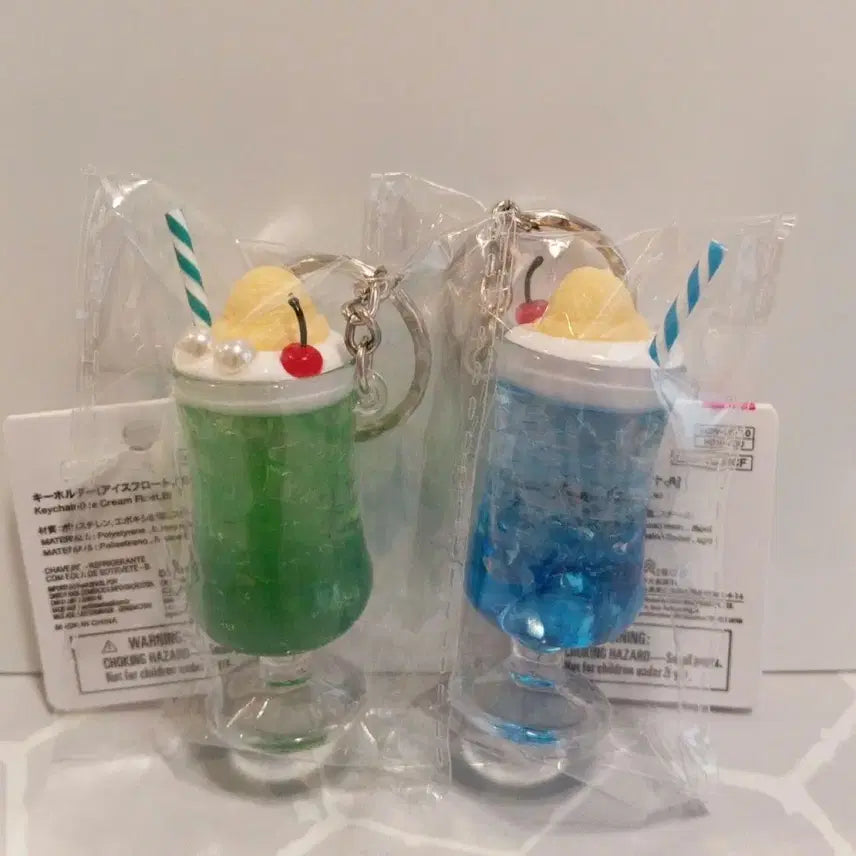 [BUNJANG] Japan Cream Soda Ice Cream Keychain / 개당 일본 크림소다 아이스크림 키체인 키링