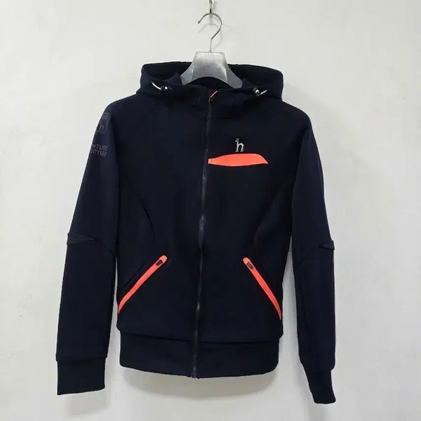 [BUNJANG] Hazzys Golf Navy Hooded Zip-Up 85 / Hazzys Golf 네이비 후드집업 85 새상품