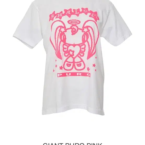 [BUNJANG] Shalom Club Giant Furo Pink Short Sleeve T-Shirt / 샬롬클럽 자이언트 퓨로 핑크 M / 샬롬클럽 반팔