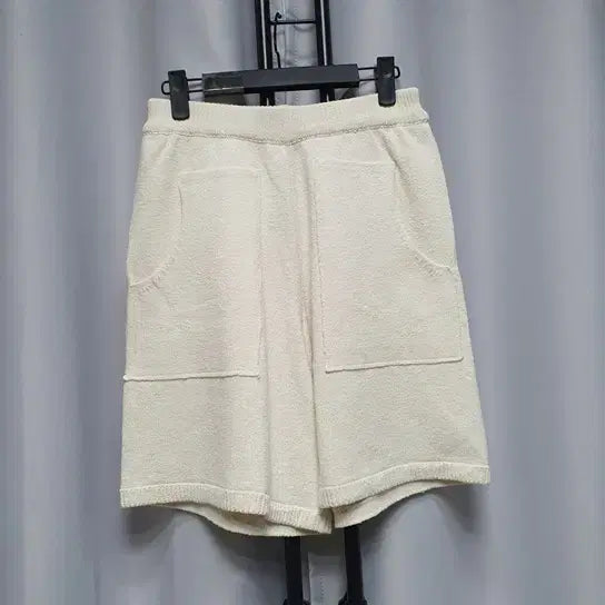 [BUNJANG] Angelo Bianco Linen Cotton Knit Bermuda Shorts / 안젤로비안코 린넨 코튼 니트 버뮤다 팬츠 반바지