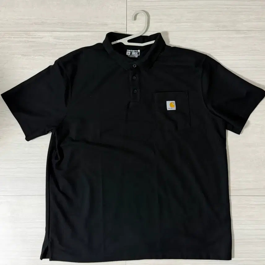 [BUNJANG] Carhartt Short Sleeve Polo Shirt Black / 칼하트 반팔 카라티 블랙