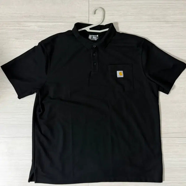 [BUNJANG] Carhartt Short Sleeve Polo Shirt Black / 칼하트 반팔 카라티 블랙