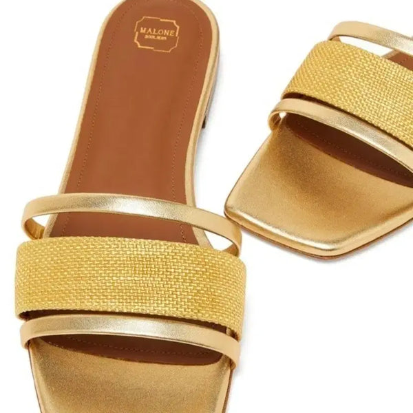 [BUNJANG] Malone Souliers Gold Mules / MALONE SOULIERS 말론슐저 골드 뮬