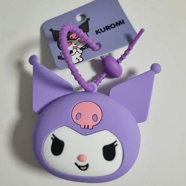 [BUNJANG] Sanrio Kuromi Silicone Coin Purse Keychain / 산리오 쿠로미 실리콘 동전지갑 키링 판매