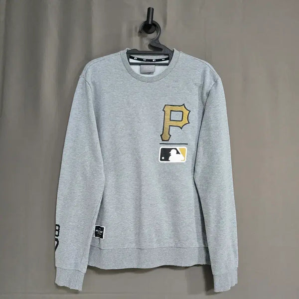 [BUNJANG] MLB Pittsburgh Pirates Sweatshirt Gray / No.107 MLB 피츠버그 파이어리츠 맨투맨 그레이