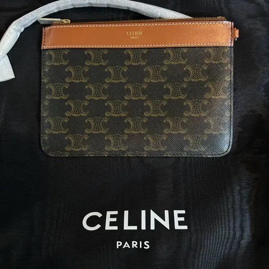 [BUNJANG] Celine Trioophe Canvas Pouch Clutch Inner Bag / 새상품] 셀린느 트리오페 캔버스 파우치 클러치 이너백