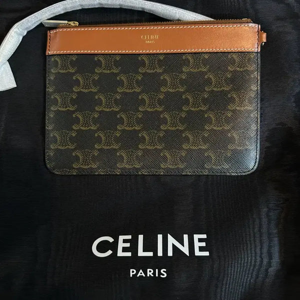 [BUNJANG] Celine Trioophe Canvas Pouch Clutch Inner Bag / 새상품] 셀린느 트리오페 캔버스 파우치 클러치 이너백