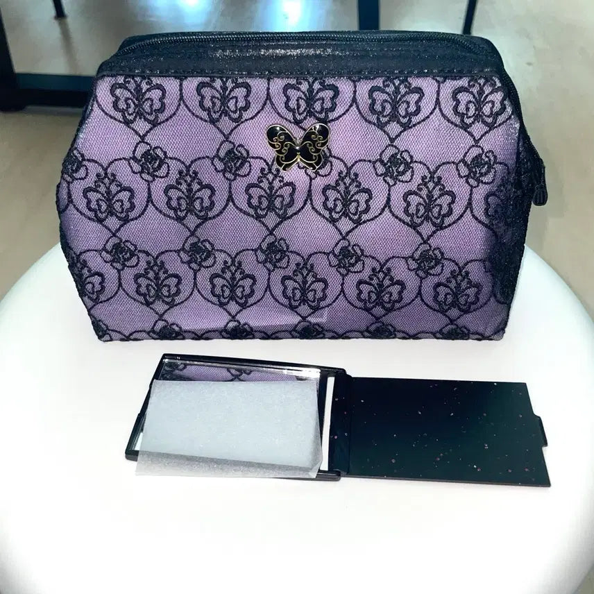 [BUNJANG] Anna Sui Vintage Pouch & Mirror Set / Anna Sui 안나수이 파우치 & 거울 세트 고전 미사용 새제품