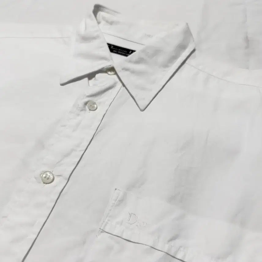 [BUNJANG] Dior 90s Logo White Shirt / 디올 - 90s 로고 화이트 셔츠