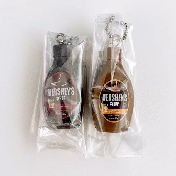 [BUNJANG] Hershey's Syrup Chocolate Keychain Gacha Miniature Food Bundle Set / 일괄) 허쉬 시럽 초콜릿 키링 가챠 미니어쳐 디저트 음식