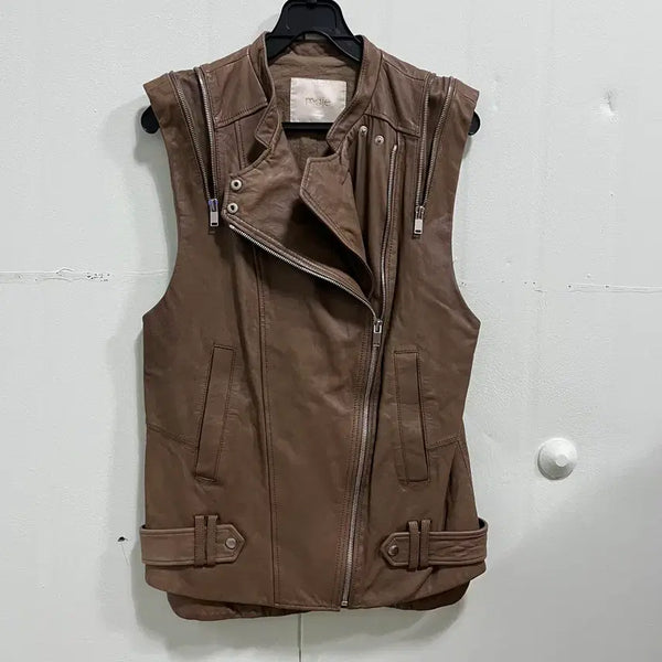 [BUNJANG] Maje Lambskin Vest / 마쥬 양가죽 베스트 1