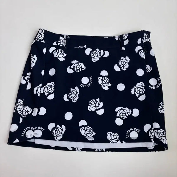 [BUNJANG] Phantom Golf Women's Rose Pattern Shorts Navy / 새상품급 ) 팬텀골프 여성 로즈  반바지 네이비