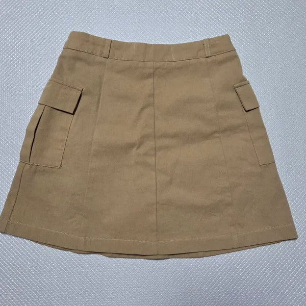 [BUNJANG] Lizard Standard Cargo Skirt Beige / 리자드스탠다드 카고스커트 라지