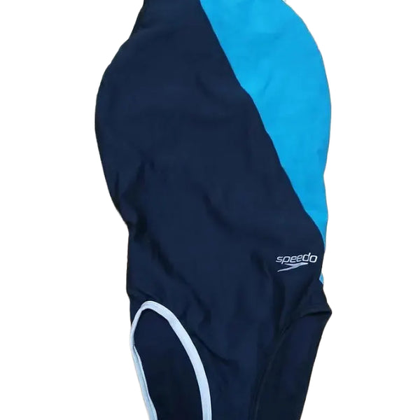[BUNJANG] Colorblock One-Piece Swimsuit / 블랙 배색 원피스 수영복 (착샷)