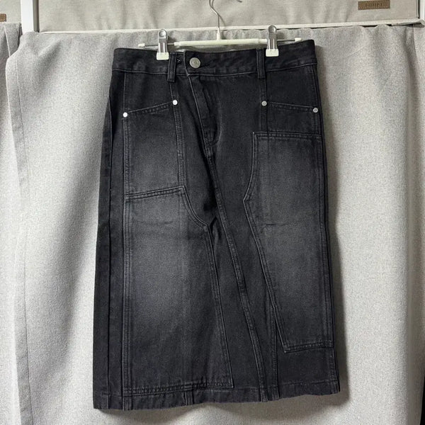 [BUNJANG] Yuse Black Denim Skirt (Size S) / 유즈 흑청 스커트