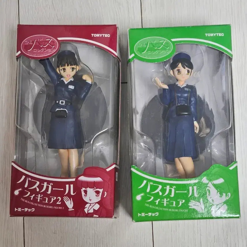 [BUNJANG] Classic Anime Railway Figure 'Bus Girl' Set (2 Types) / 고전 미소녀 철도 피규어 버스걸 2종