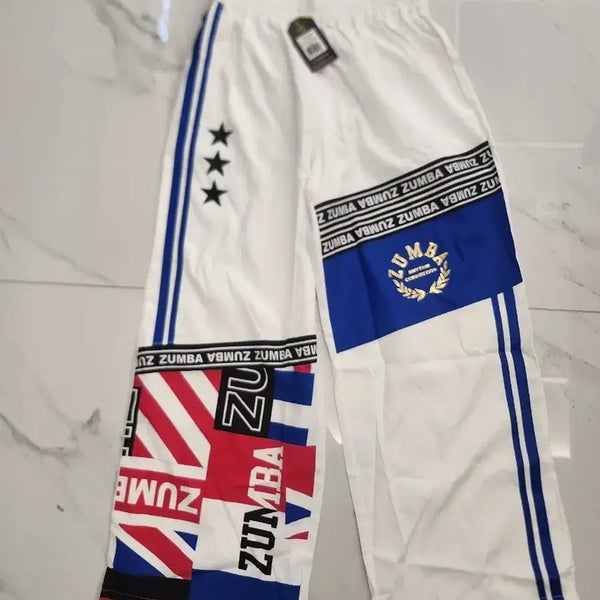 [BUNJANG] Zumba Pattern Logo Pants / 줌바 바지