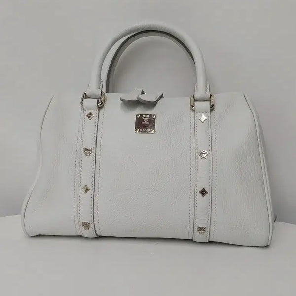 [BUNJANG] MCM White Tote Bag / 정품 MCM 토트백 화이트