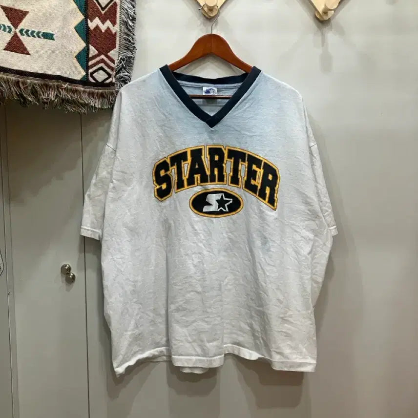 [BUNJANG] 90s Starter USA Embroidered Print T-Shirt / 90s 미국생산 starter 스타터 자수 프린팅 티셔츠