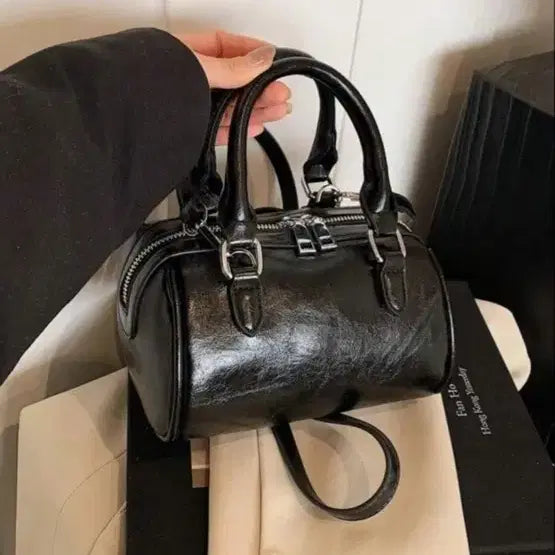 [BUNJANG] Modern Black Dot Bag Crossbody Mini Bag / 모던한 블랙 도트백 크로스백 미니백
