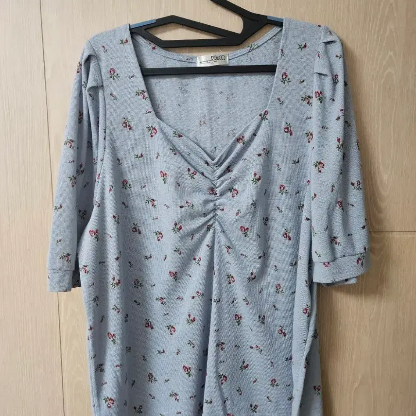 [BUNJANG] Women's Plus Size Summer Blouse - Navy / 여성 빅사이즈 여름 블라우스