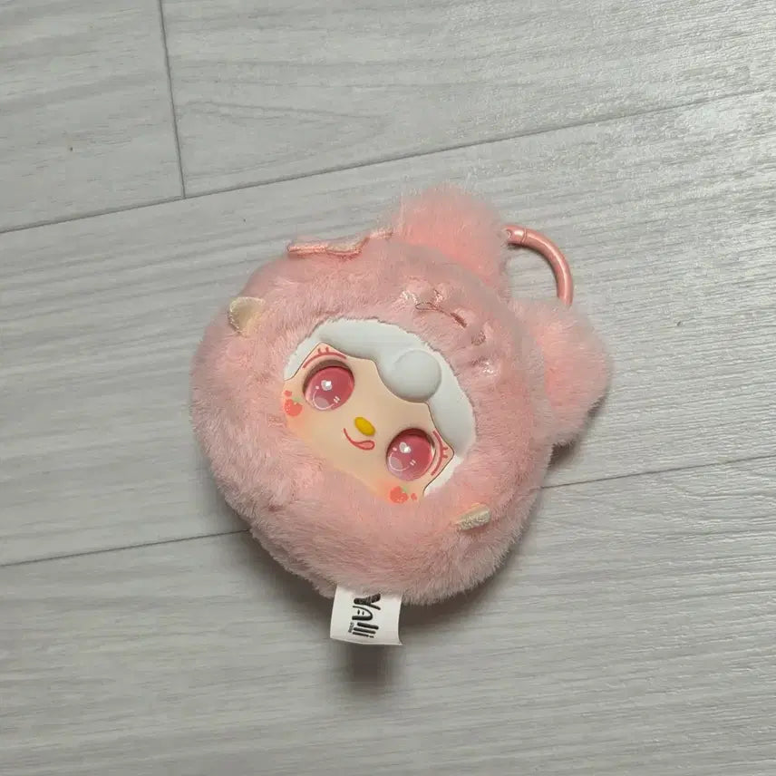 [BUNJANG] Yooki Yuki Face Keyring - Pink / yooki 유키 얼굴 키링