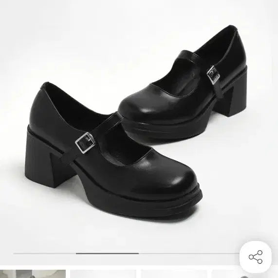 [BUNJANG] Good Shoes Turner Platform Mary Jane Heels - Black / [새상품] 착한구두 터너 통굽 메리제인 힐 240
