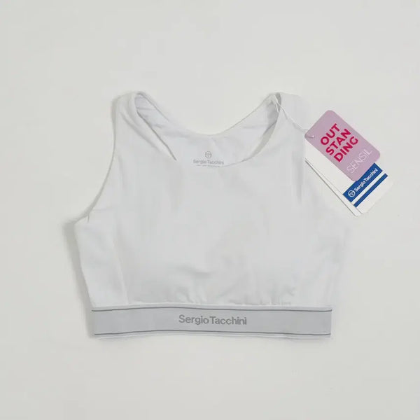 [BUNJANG] Sergio Tacchini W Marshmallow Bralette White S / (새상품) 세르지오타키니 W 마시멜로우 브라탑 S 화이트