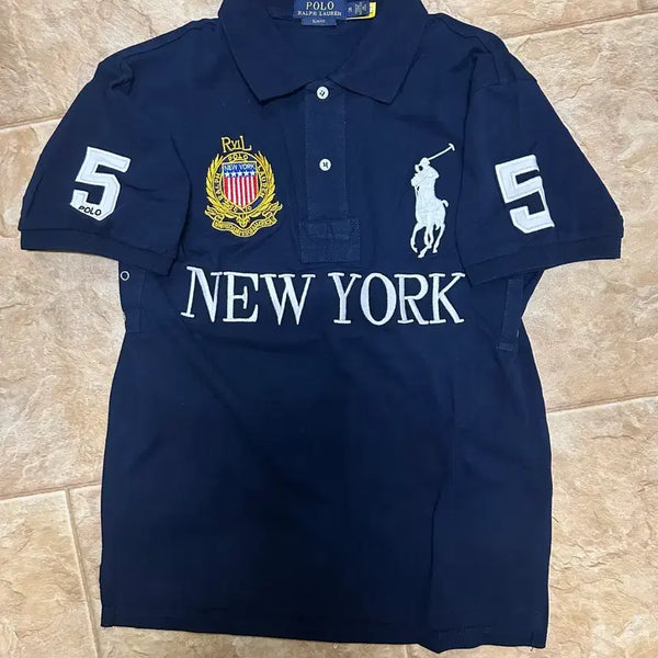[BUNJANG] Polo Ralph Lauren Big Pony Chieftain New York T-Shirt Navy / 폴로 랄프로렌 빅포니 치프키프 뉴욕 티셔츠 m 네이비