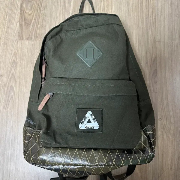 [BUNJANG] Palace X-Pac Cotton Canvas Backpack Olive / Palace X-Pac Backpack Olive(팔라스 X팩) 백팩