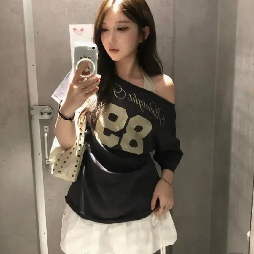 [BUNJANG] Midnight Move Balloon Skirt White M / 미드나잇무브 벌룬스커트 화이트 m