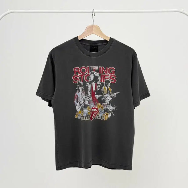 [BUNJANG] TOPTEN Universal Music Garment Dye Cotton T-Shirt Charcoal S / (새상품) 탑텐 유니버셜 뮤직 가먼트다잉 코튼 티셔츠 차콜 S