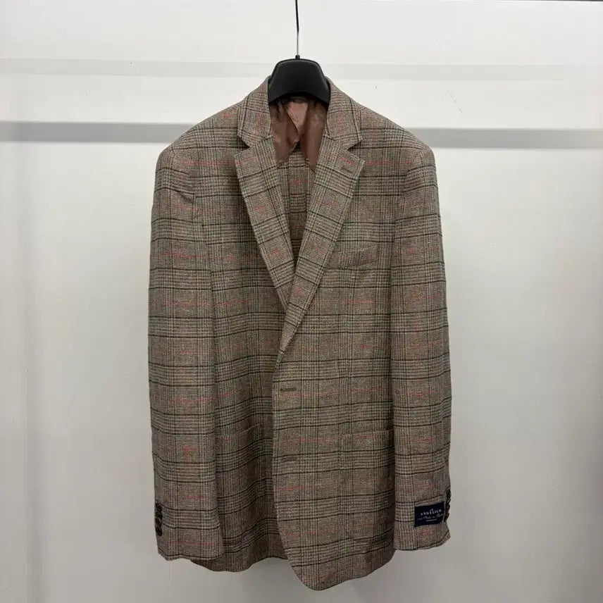 [BUNJANG] Brooks Brothers Men's Linen Blend Blazer Jacket (Unused Sample) / (미사용,100-103) 남성용 브룩스브라더스 린넨 혼방 블레이저 자켓