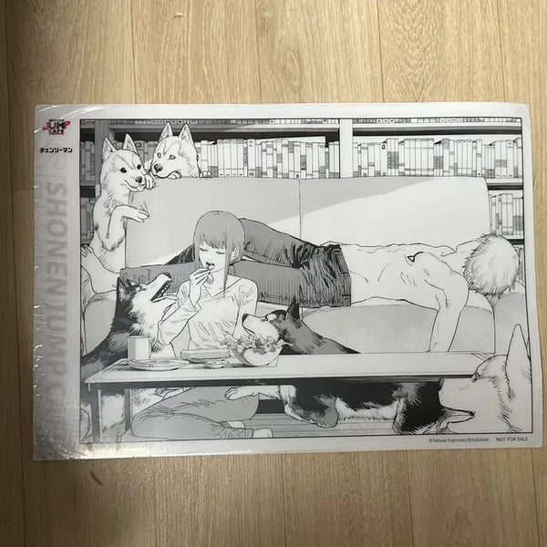 [BUNJANG] Chainsaw Man Taiwan Jump Shop Exclusive Makima Denji Lunch Mat / 체인소맨 대만 점프샵 jump 특전 런천매트 마키마 덴지