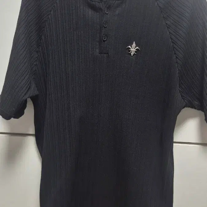 [BUNJANG] Kamid Henly Neck Muscle Fit Knit Short Sleeve T-Shirt / 카미드 헨리넥 머슬핏 니트 반팔 티셔츠