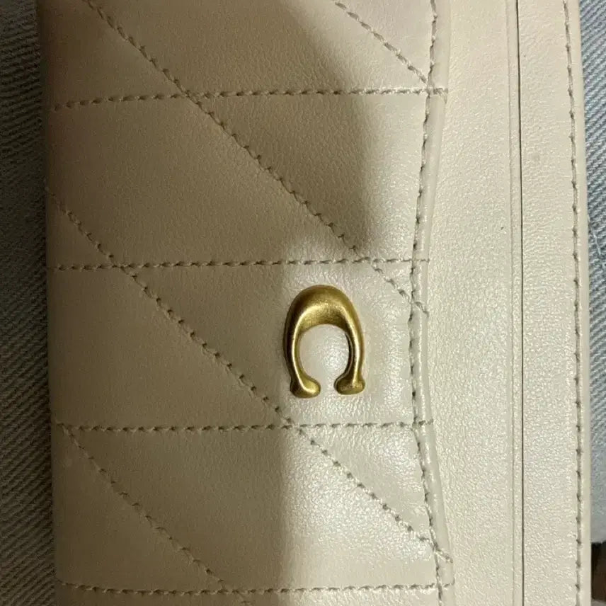[BUNJANG] Coach Quilted Logo Card Holder / 코치 카드지갑