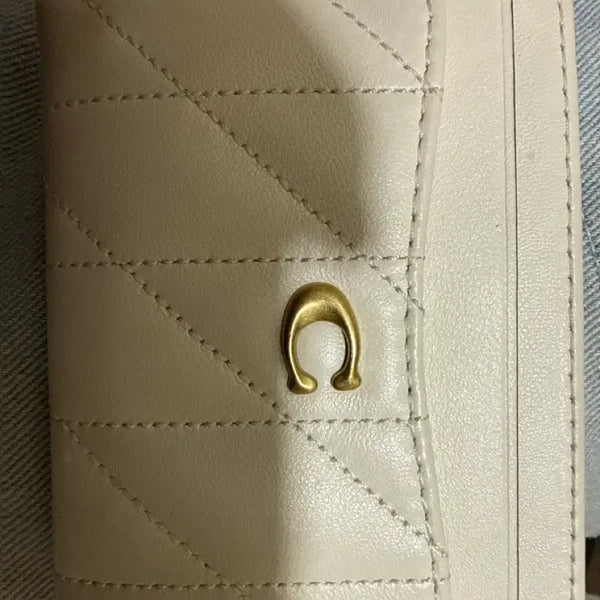 [BUNJANG] Coach Quilted Logo Card Holder / 코치 카드지갑