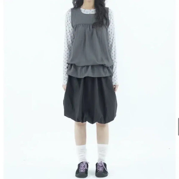 [BUNJANG] Shopfiebre Two-Way Sleeveless Top Layered Dress / 샵 피에브레 투웨이 슬리브리스 탑  shopfiebre 레이어드 원피