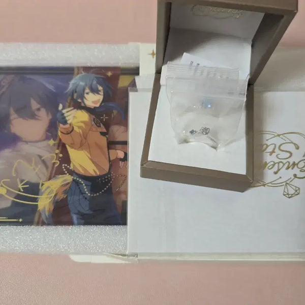 [BUNJANG] Ensemble Stars! Nikki Shiina 6th Anniversary Acrylic Block & Ring Set / 앙스타 시이나 니키 6주년 아크릴블럭 반지 쇼핑백 없음