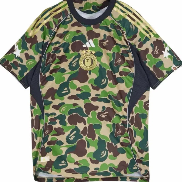 [BUNJANG] Adidas x BAPE FB Jersey Crew Top Green Size S / 아디다스 x 베이프 FB 저지 탑 크루 그린 s사이즈