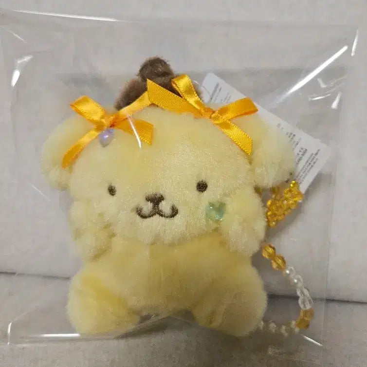 [BUNJANG] Sanrio Pompompurin Ribbon Core Charm / 산리오 리본코어폼폼푸린인형키링