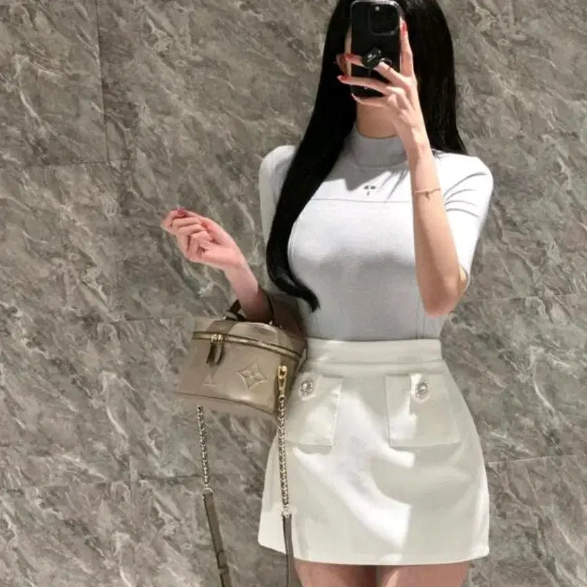 [BUNJANG] Rochie Rosemoa Rhinestone Skirt / 수입의류 큐빅치마 샤린느 로즈무아 최종마지막가격