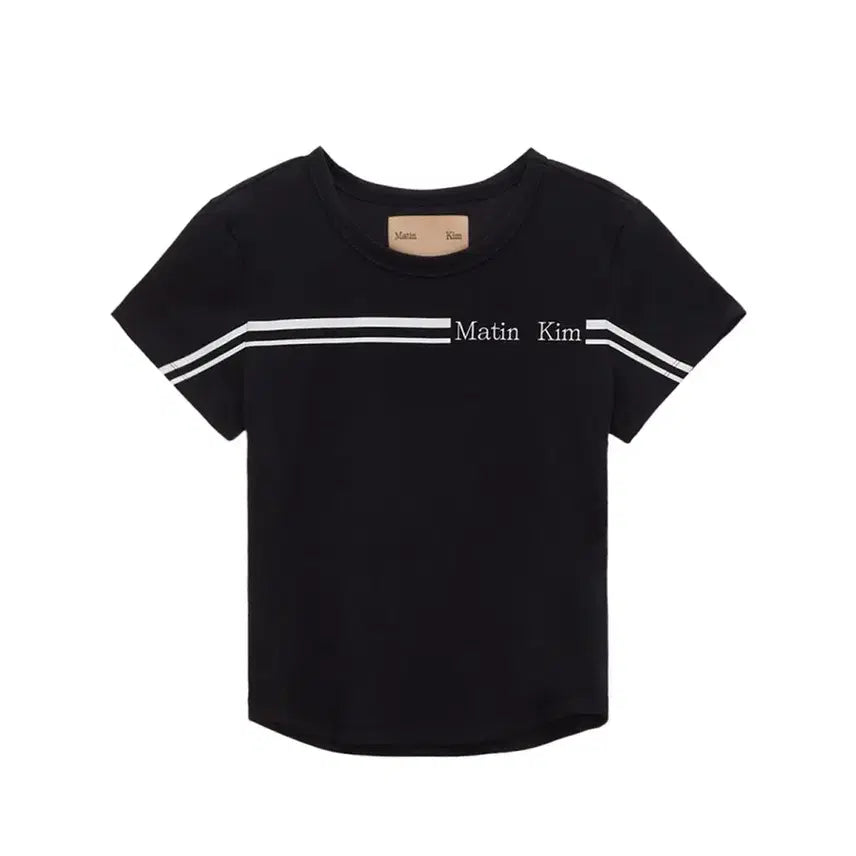 [BUNJANG] Matin Kim Logo Cropped T-Shirt / 마뗑킴) 로고 크롭 탑 티셔츠