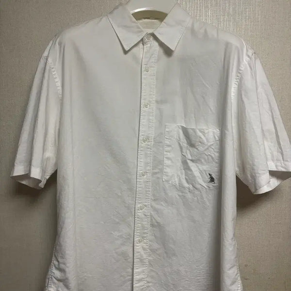 [BUNJANG] Espionage Oxford Short Sleeve Shirt White L / 에스피오나지 옥스포드 반팔 셔츠 화이트 L
