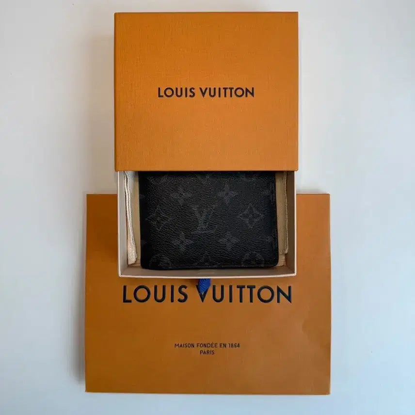 [BUNJANG] Louis Vuitton Monogram Eclipse Wallet / (상태 좋음)루이비통 모노그램 이클립스 반지갑/풀박스/정품