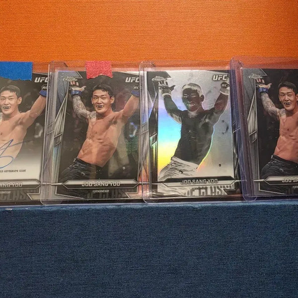 [BUNJANG] Yoo Ju Sang UFC Rookie Card Set (Includes Auto) / 유주상 UFC 루키 4장 (오토 포함)