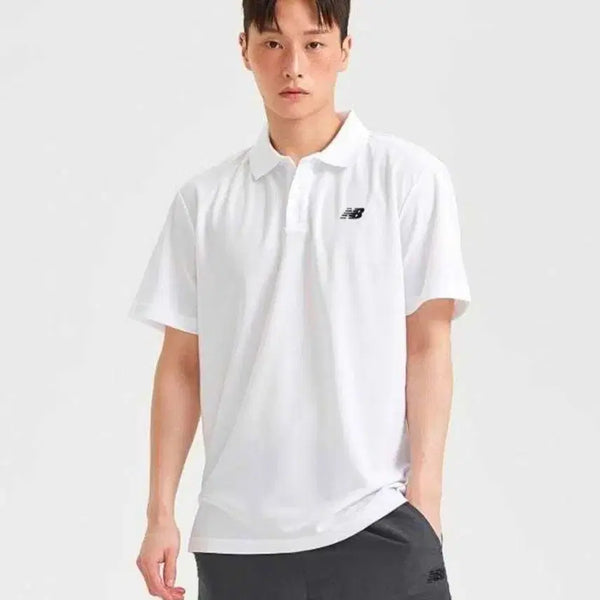 [BUNJANG] New Balance Unisex CP Pique Polo Short Sleeve T-Shirt / 뉴발란스 유니 CP 피케 폴로 반팔티